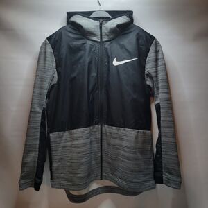 Nike Swoosh Dri Fit Therma Winterized Hoodie Black Grey XL